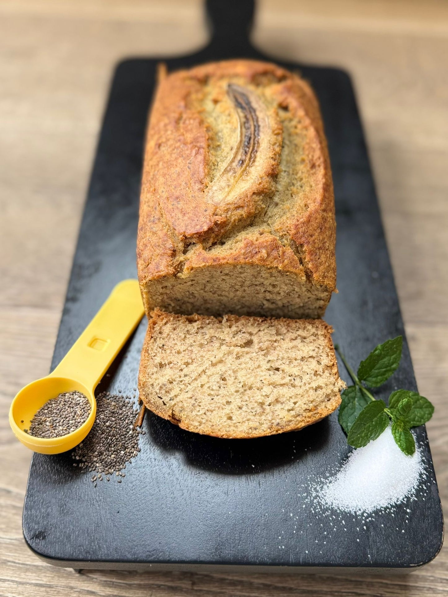 Vegan Banana Bread with No Sugar Added